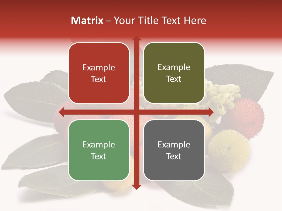 Forest Fruits Isolated Fresh PowerPoint Template