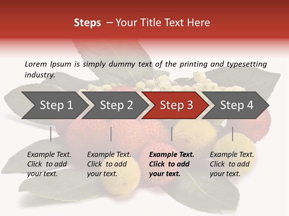 Forest Fruits Isolated Fresh PowerPoint Template