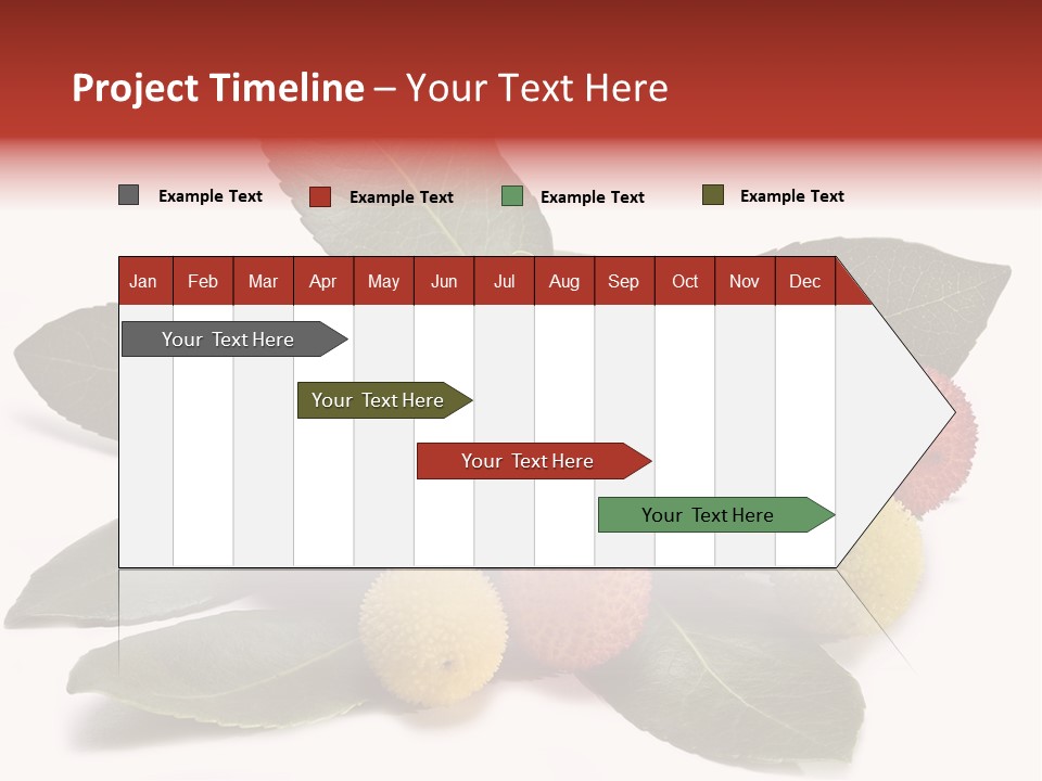 Forest Fruits Isolated Fresh PowerPoint Template