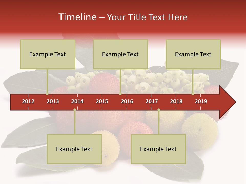 Forest Fruits Isolated Fresh PowerPoint Template