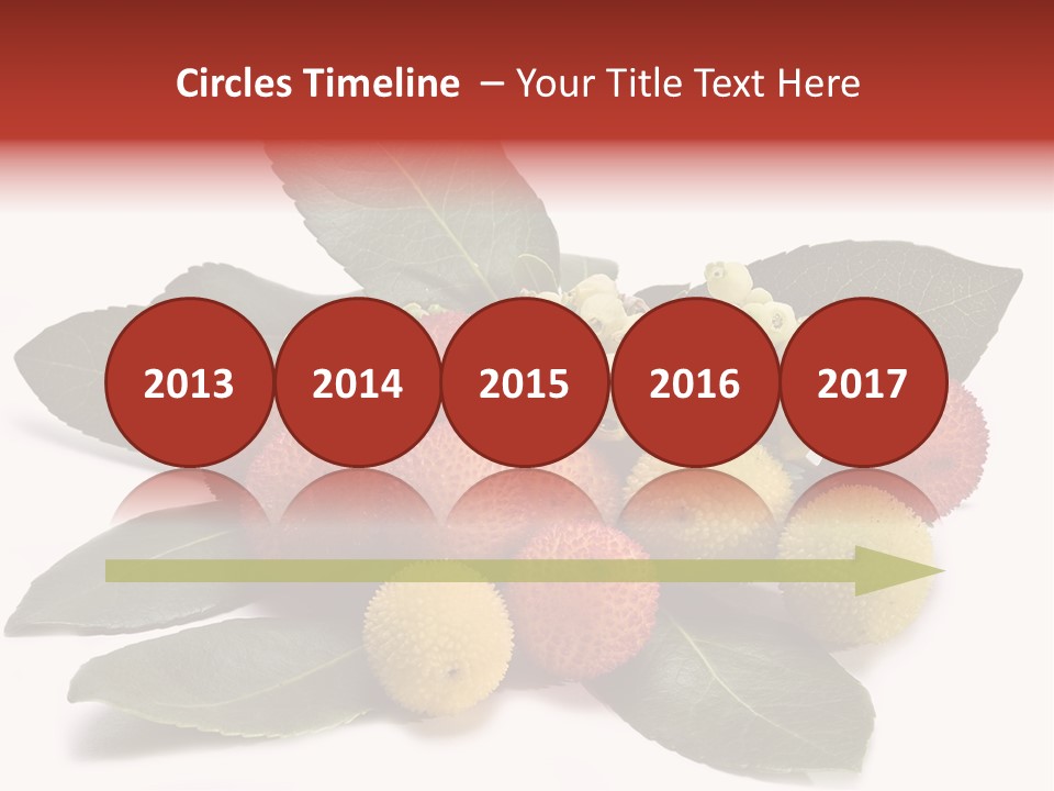 Forest Fruits Isolated Fresh PowerPoint Template