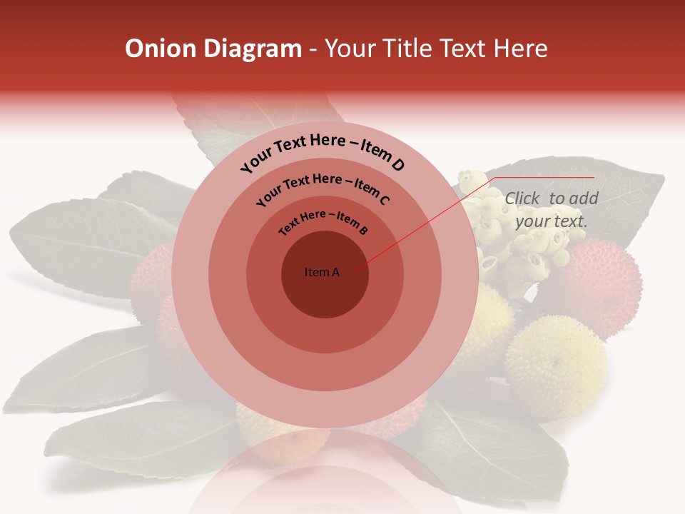 Forest Fruits Isolated Fresh PowerPoint Template