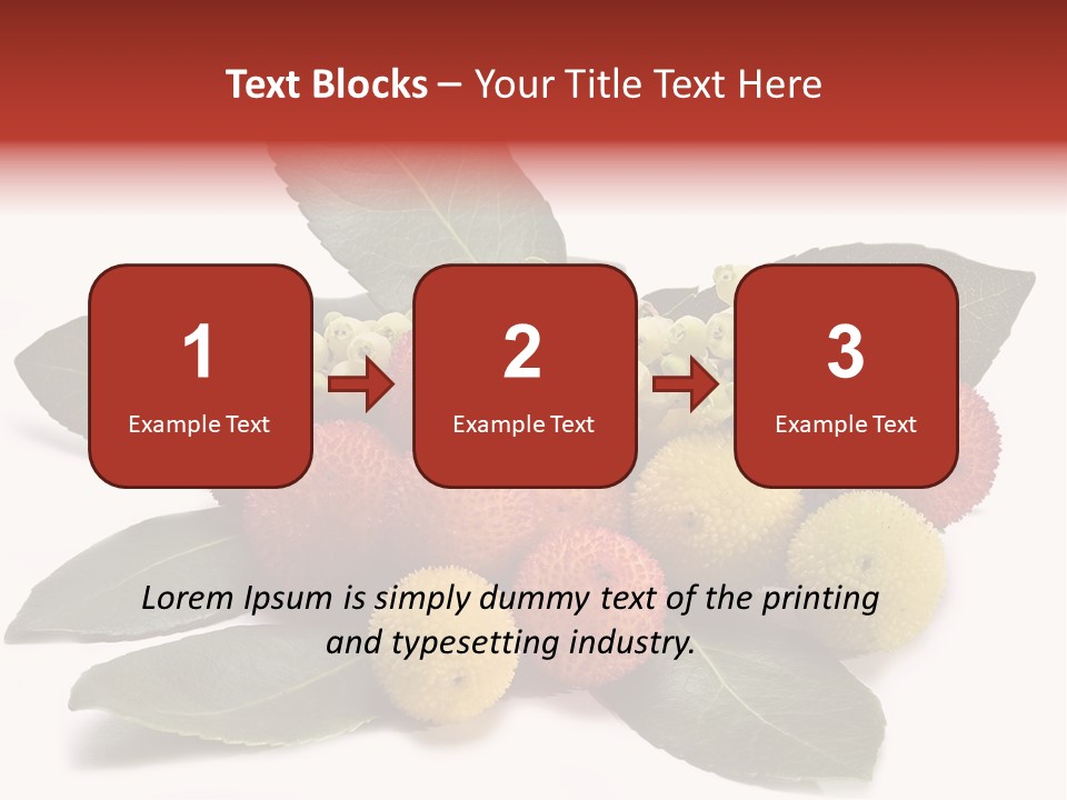 Forest Fruits Isolated Fresh PowerPoint Template