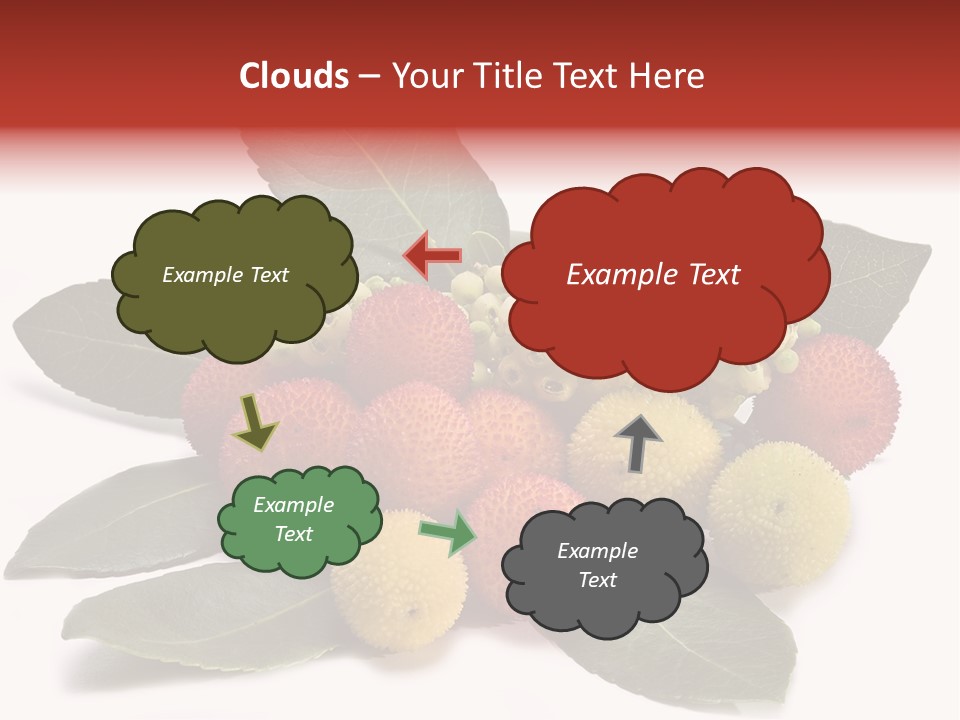 Forest Fruits Isolated Fresh PowerPoint Template