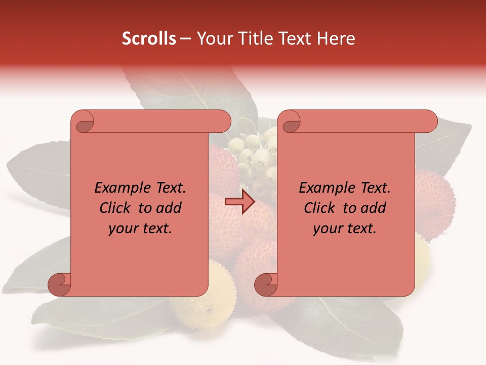 Forest Fruits Isolated Fresh PowerPoint Template