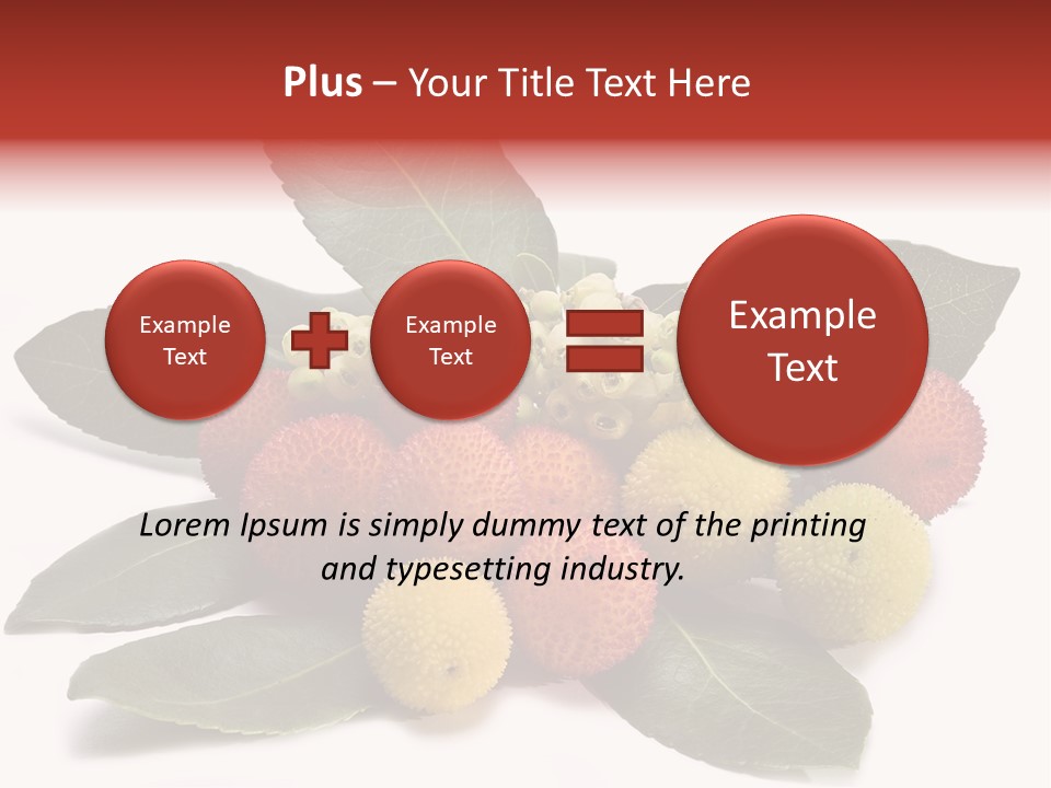 Forest Fruits Isolated Fresh PowerPoint Template