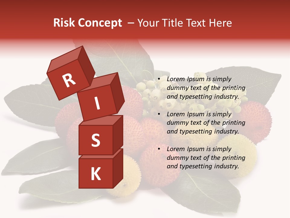 Forest Fruits Isolated Fresh PowerPoint Template