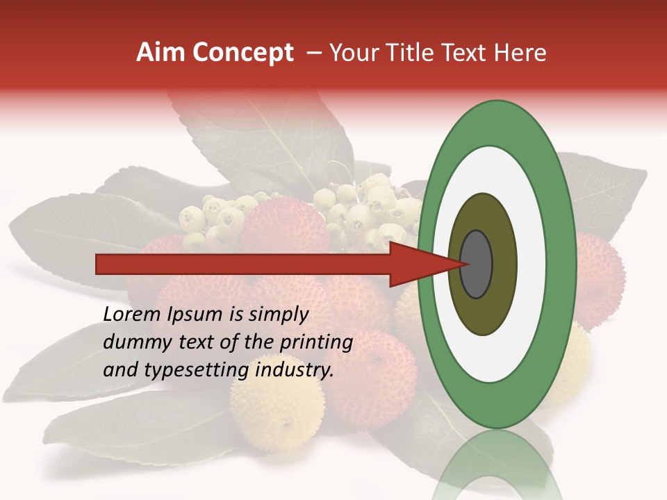 Forest Fruits Isolated Fresh PowerPoint Template