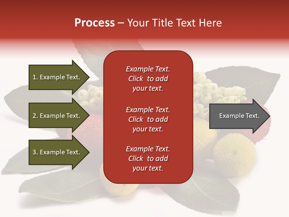 Forest Fruits Isolated Fresh PowerPoint Template