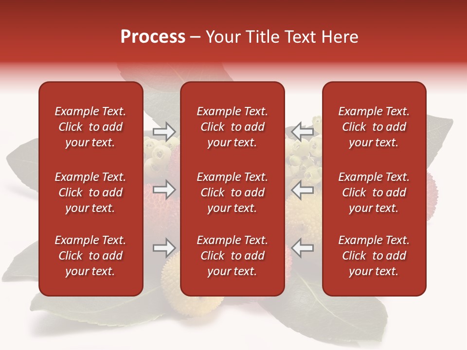 Forest Fruits Isolated Fresh PowerPoint Template
