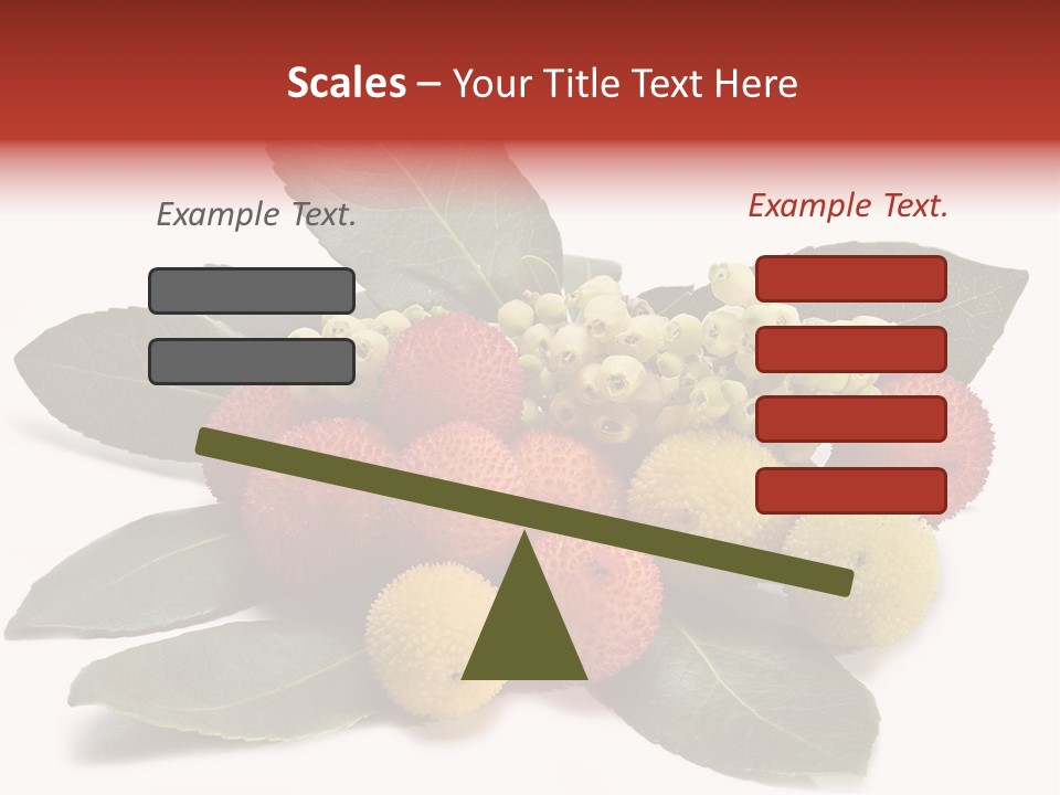 Forest Fruits Isolated Fresh PowerPoint Template