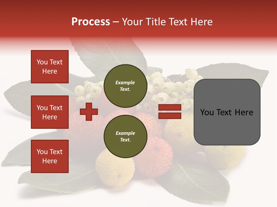 Forest Fruits Isolated Fresh PowerPoint Template