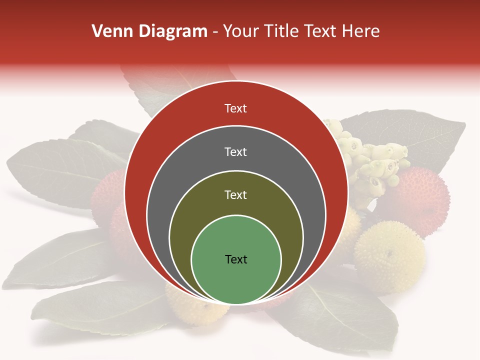 Forest Fruits Isolated Fresh PowerPoint Template
