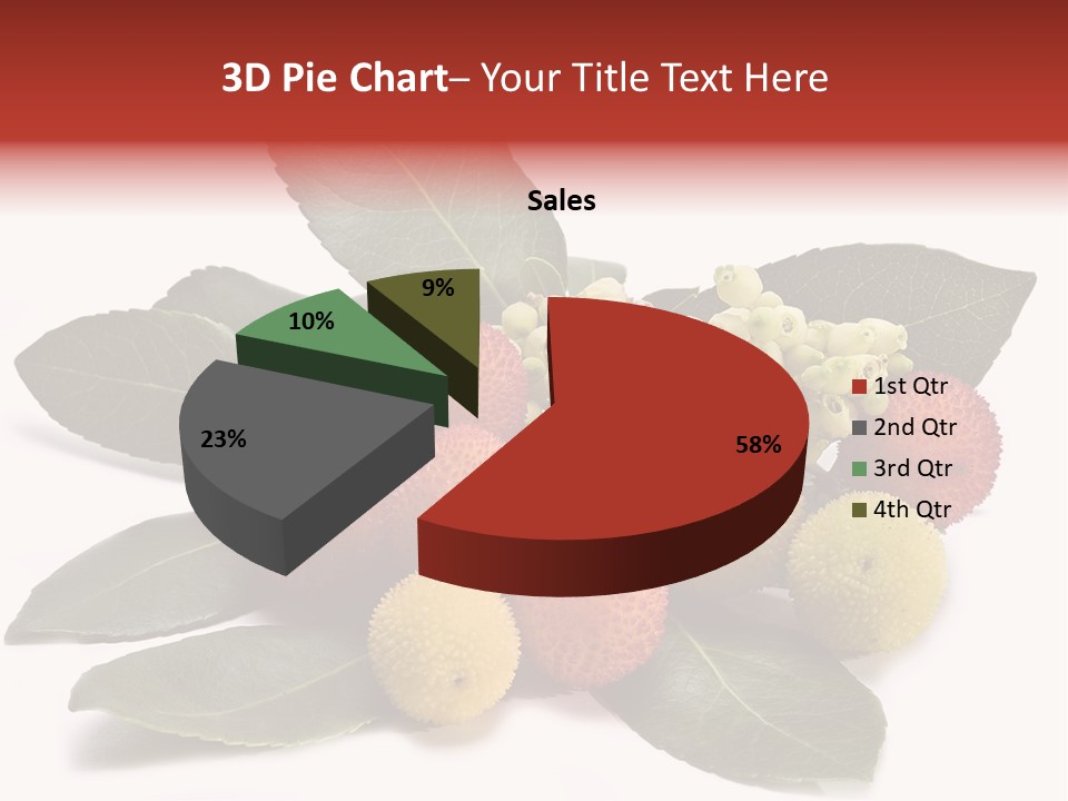 Forest Fruits Isolated Fresh PowerPoint Template