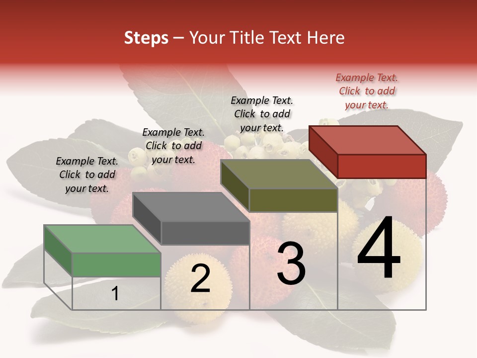 Forest Fruits Isolated Fresh PowerPoint Template