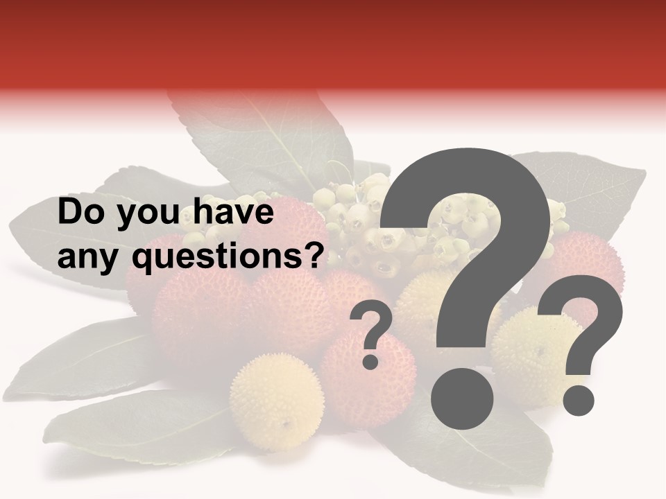 Forest Fruits Isolated Fresh PowerPoint Template