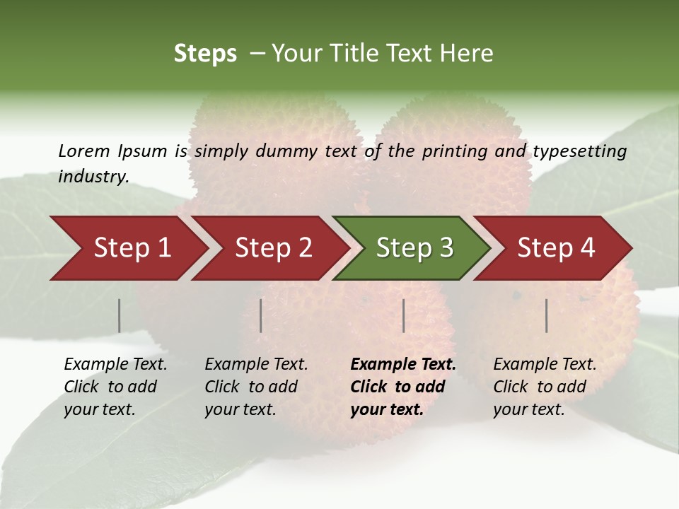 Isolated Collection Ripe PowerPoint Template