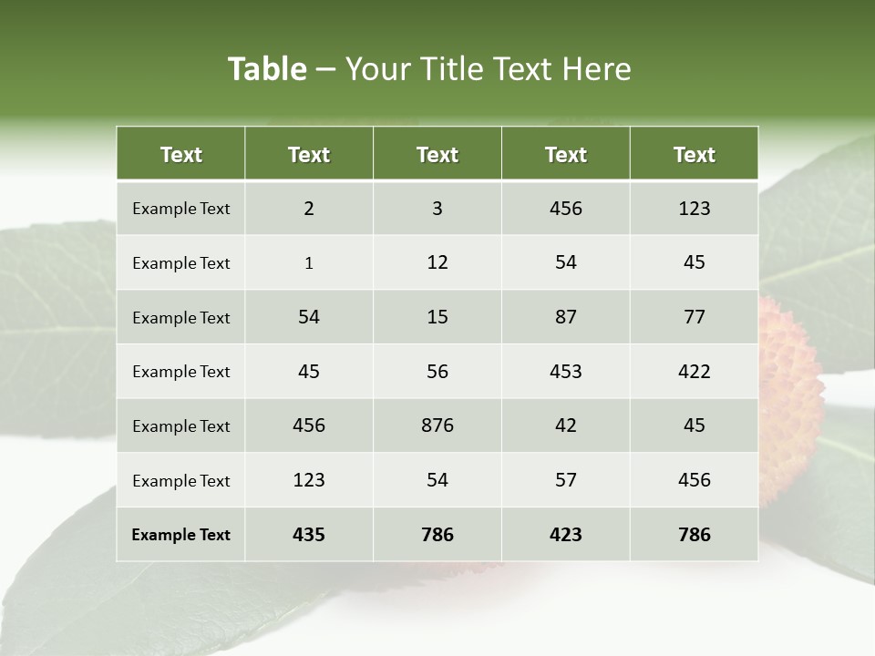 Isolated Collection Ripe PowerPoint Template