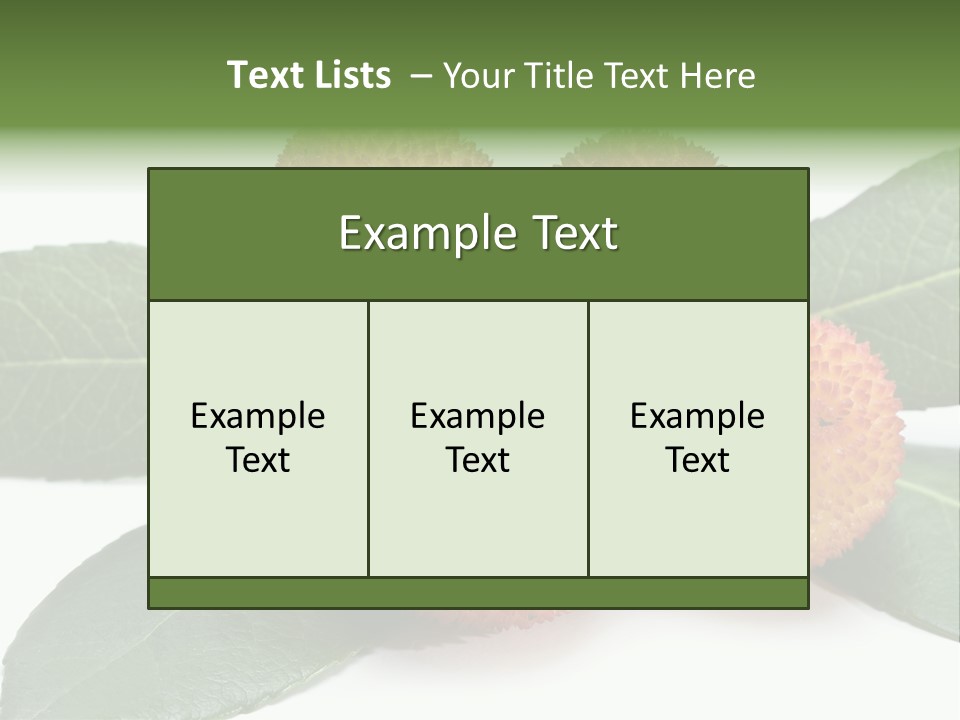 Isolated Collection Ripe PowerPoint Template