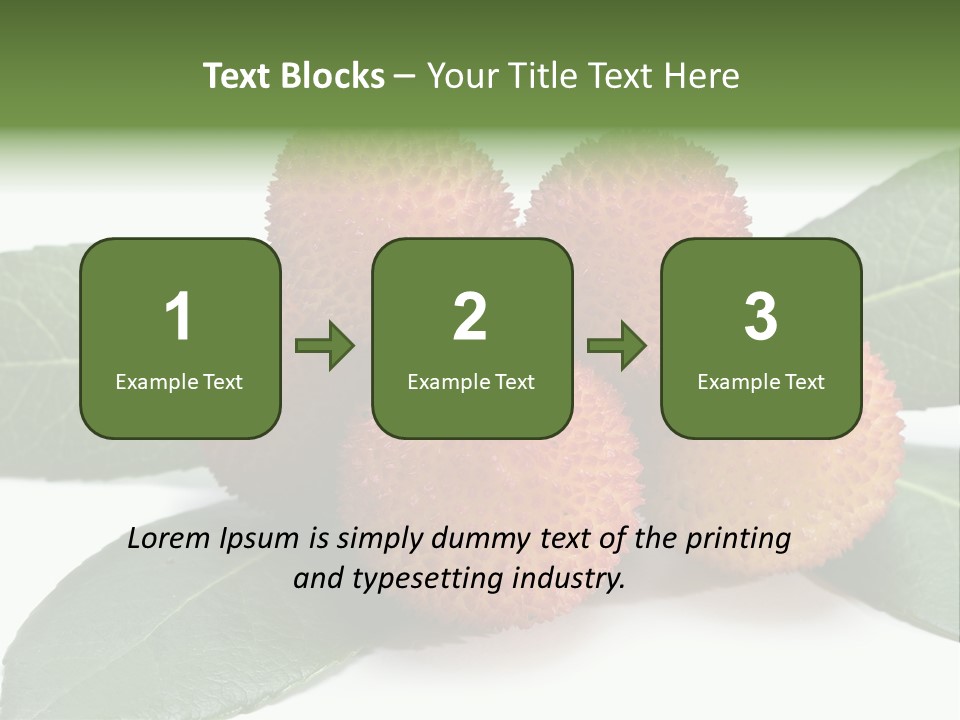 Isolated Collection Ripe PowerPoint Template