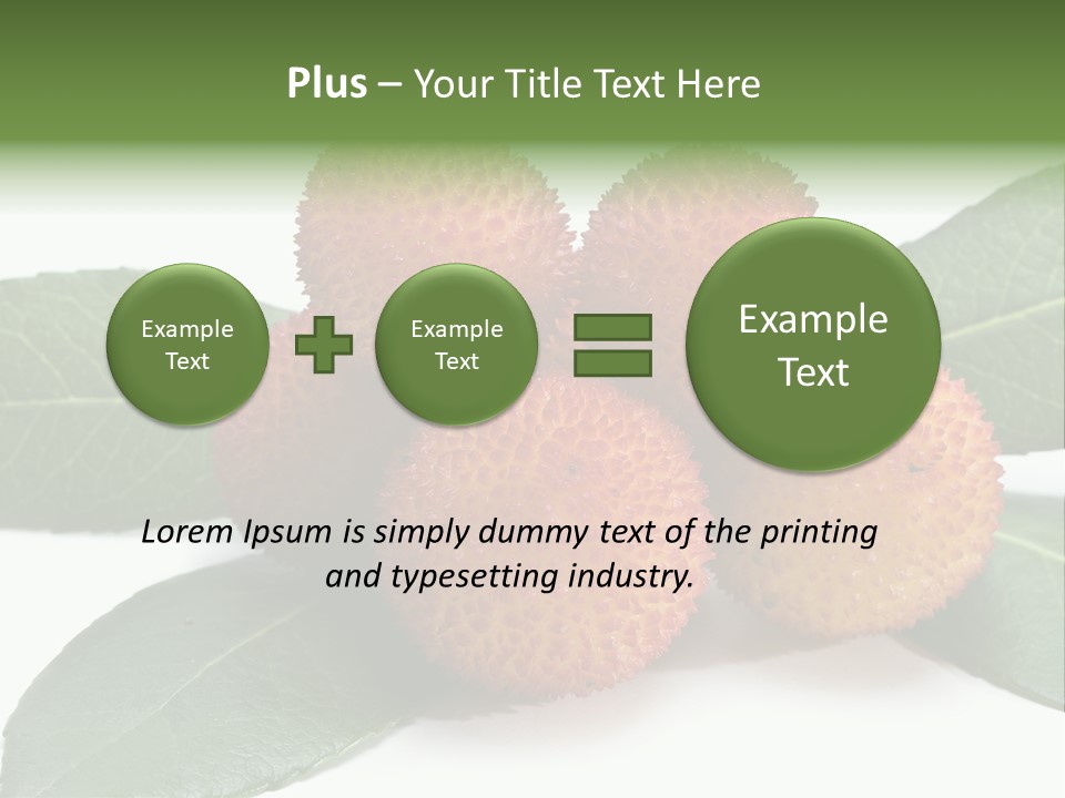 Isolated Collection Ripe PowerPoint Template