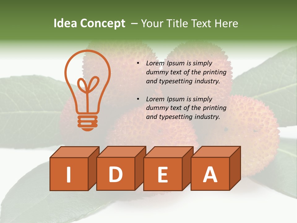 Isolated Collection Ripe PowerPoint Template