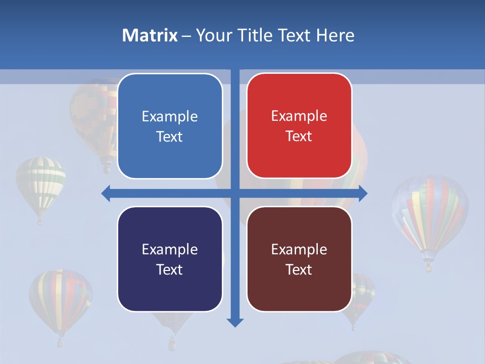 Ascend Hot Air Balloons Heat PowerPoint Template