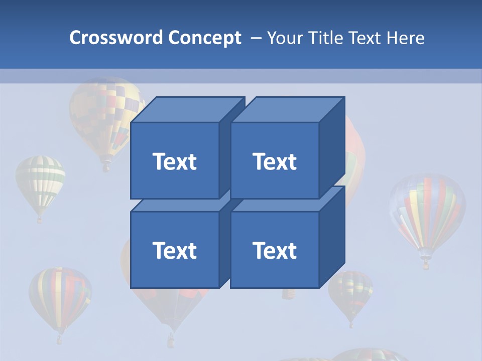 Ascend Hot Air Balloons Heat PowerPoint Template