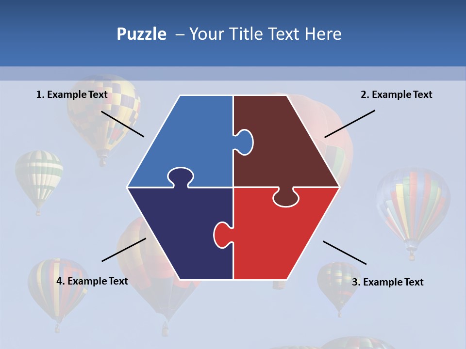 Ascend Hot Air Balloons Heat PowerPoint Template