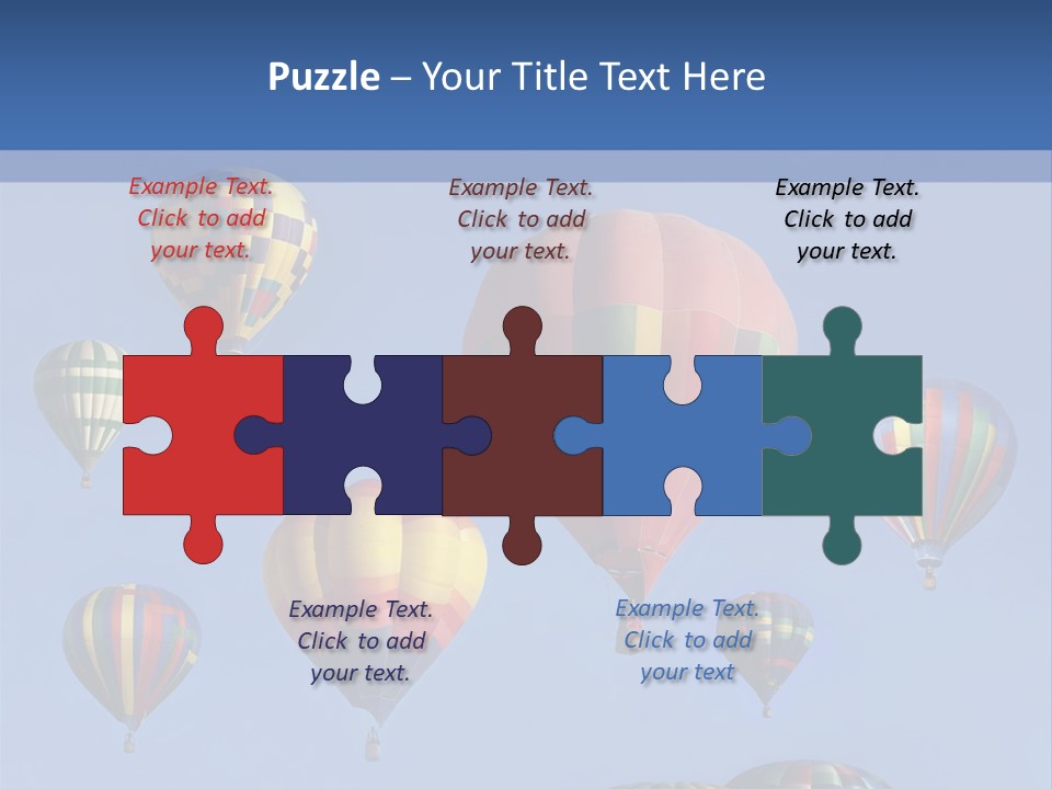 Ascend Hot Air Balloons Heat PowerPoint Template