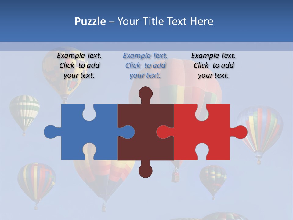 Ascend Hot Air Balloons Heat PowerPoint Template