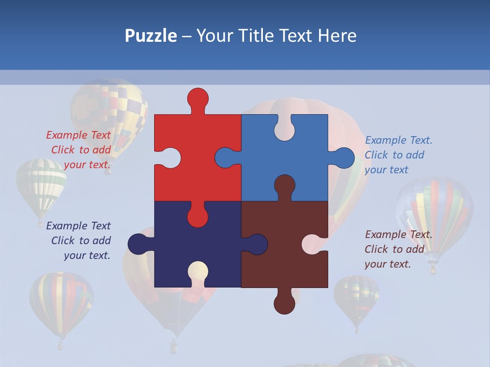 Ascend Hot Air Balloons Heat PowerPoint Template