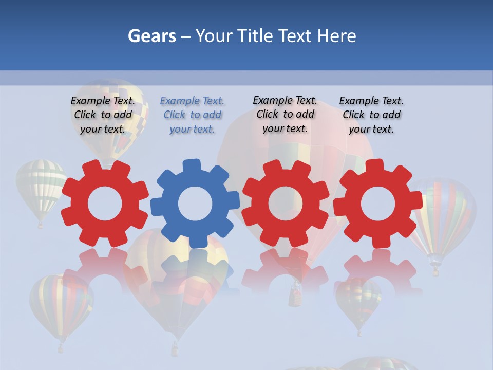 Ascend Hot Air Balloons Heat PowerPoint Template