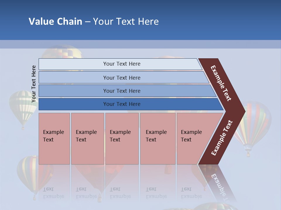 Ascend Hot Air Balloons Heat PowerPoint Template