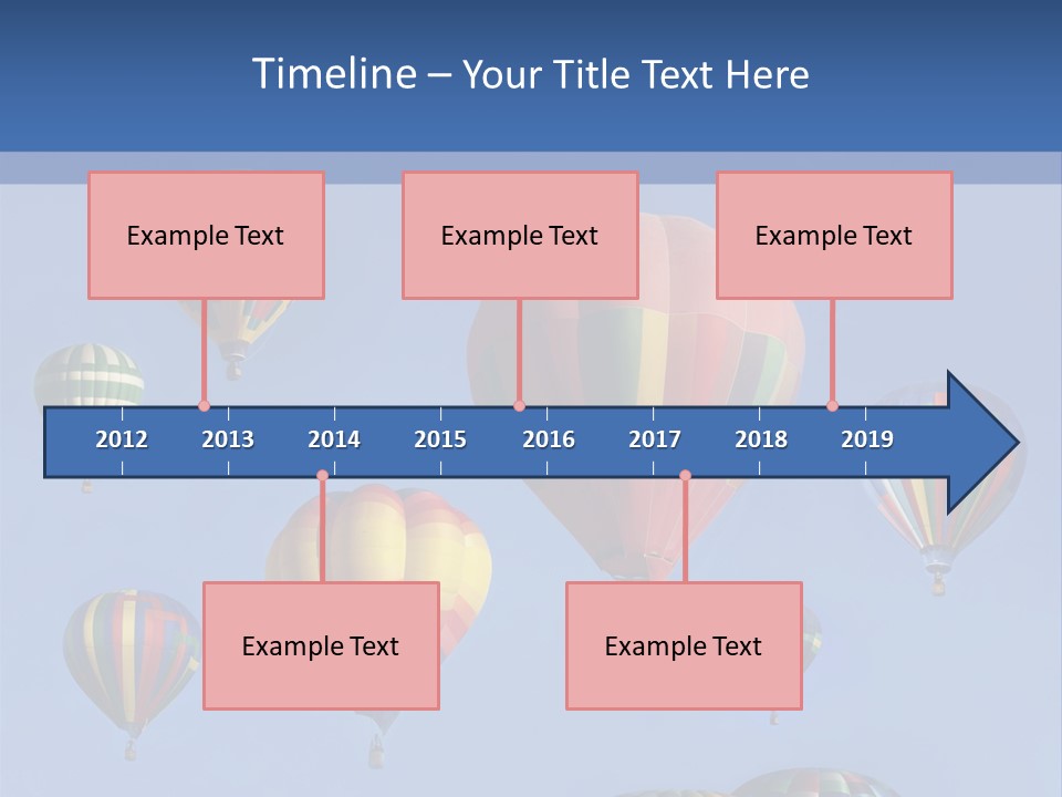 Ascend Hot Air Balloons Heat PowerPoint Template