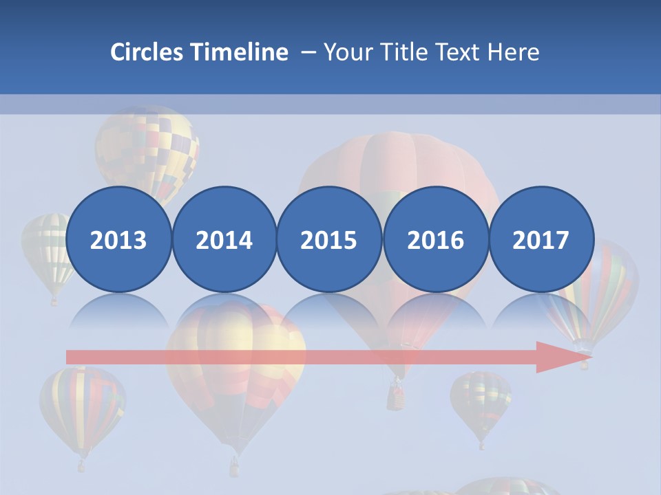 Ascend Hot Air Balloons Heat PowerPoint Template