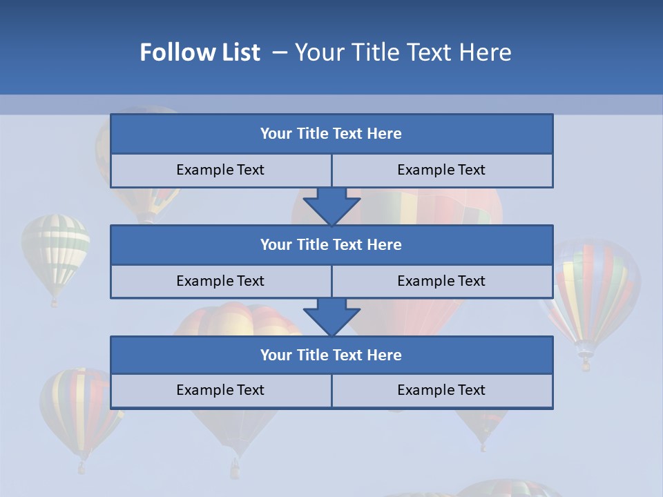 Ascend Hot Air Balloons Heat PowerPoint Template