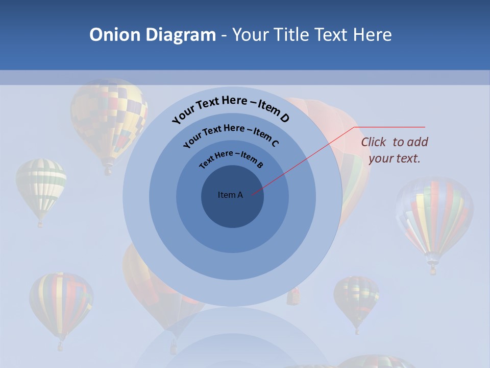 Ascend Hot Air Balloons Heat PowerPoint Template