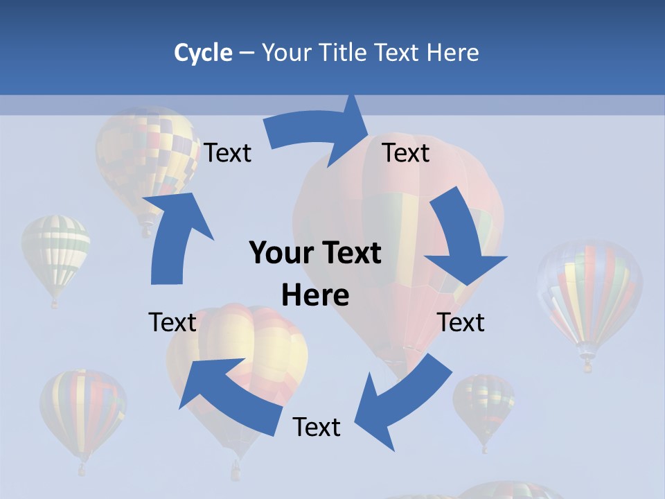 Ascend Hot Air Balloons Heat PowerPoint Template