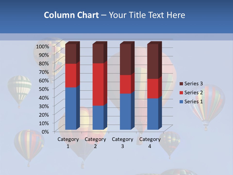 Ascend Hot Air Balloons Heat PowerPoint Template