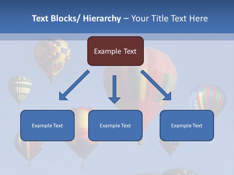 Ascend Hot Air Balloons Heat PowerPoint Template