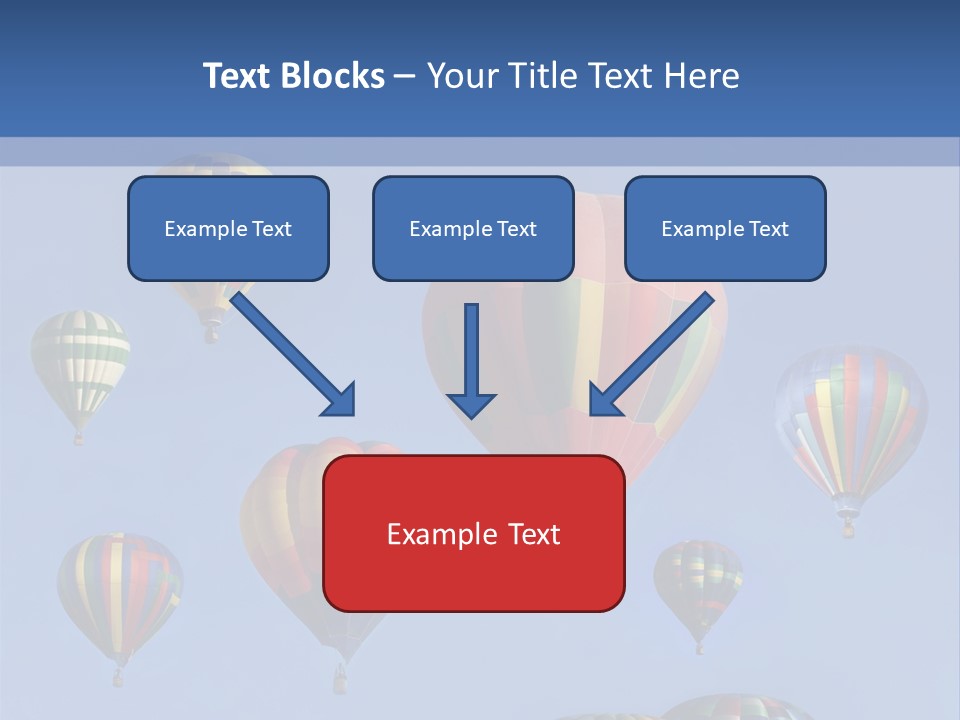 Ascend Hot Air Balloons Heat PowerPoint Template