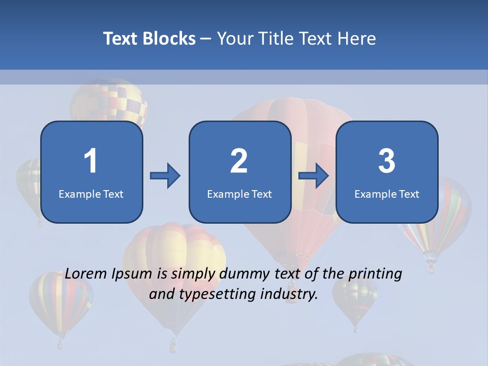 Ascend Hot Air Balloons Heat PowerPoint Template