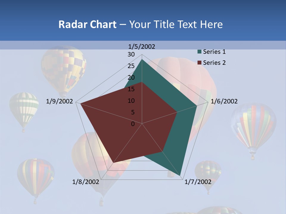 Ascend Hot Air Balloons Heat PowerPoint Template