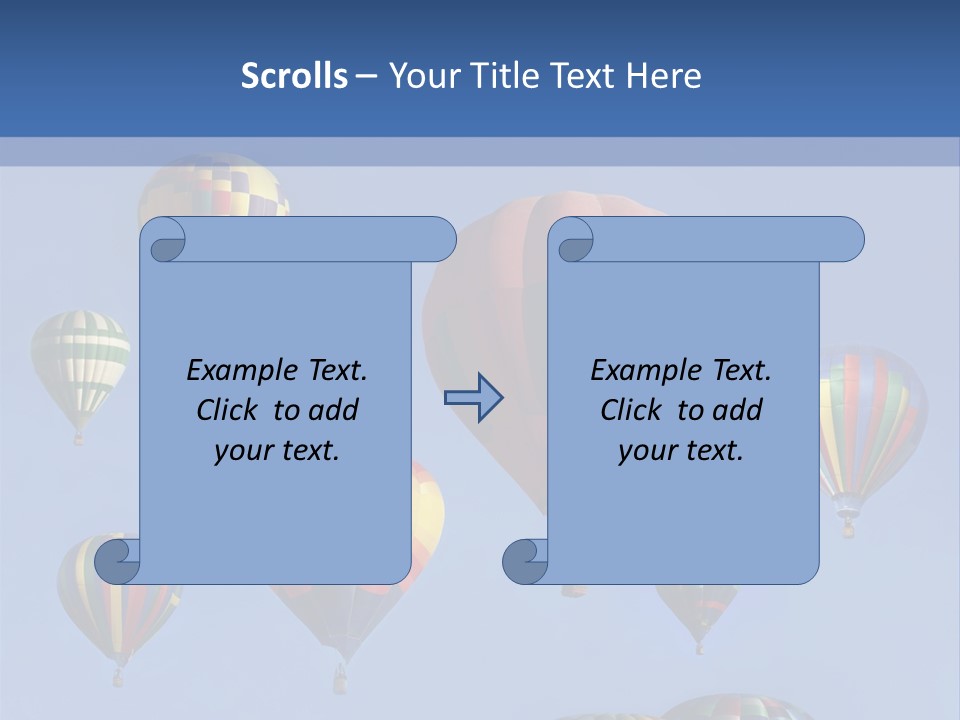 Ascend Hot Air Balloons Heat PowerPoint Template
