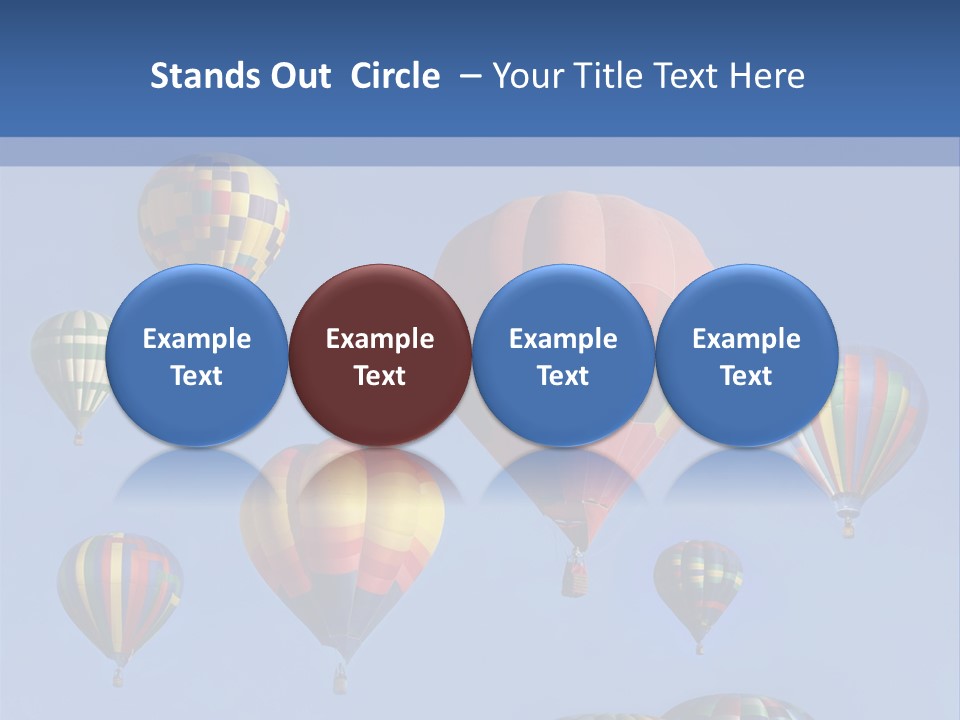 Ascend Hot Air Balloons Heat PowerPoint Template