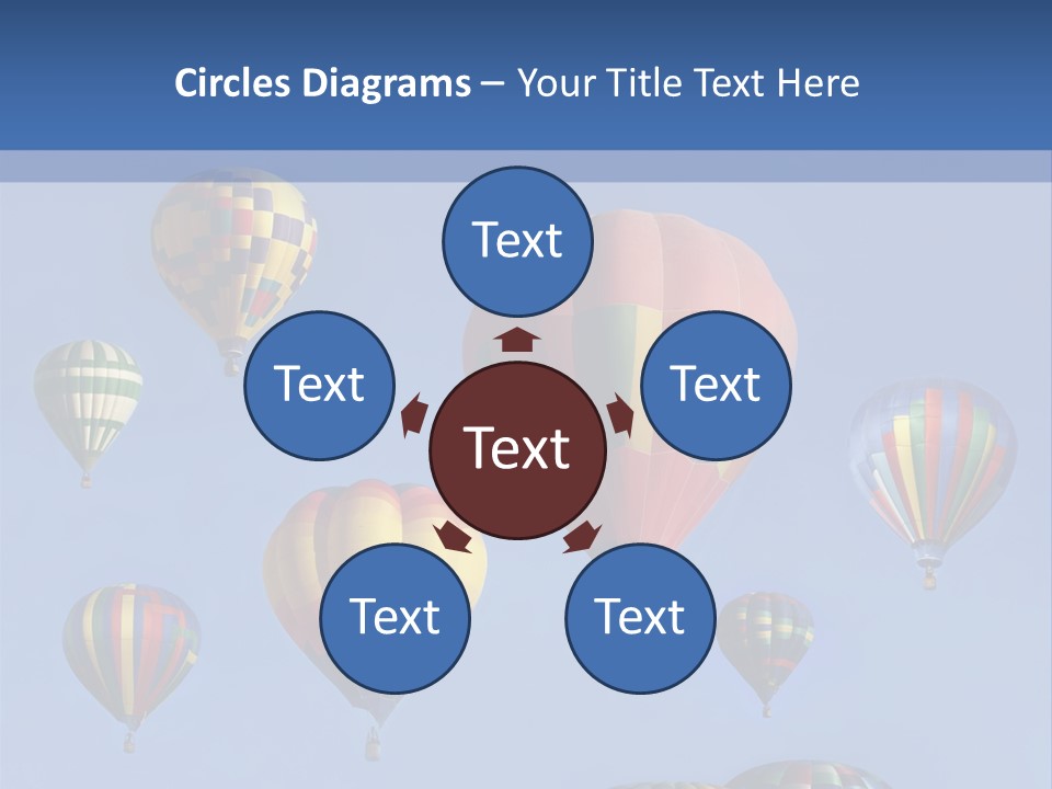 Ascend Hot Air Balloons Heat PowerPoint Template