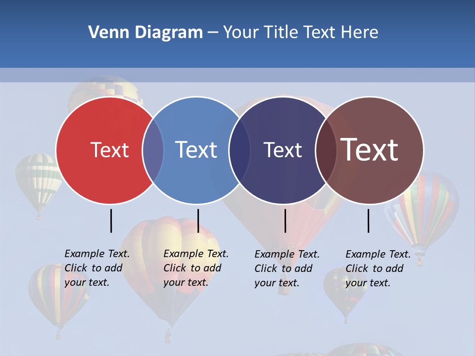 Ascend Hot Air Balloons Heat PowerPoint Template