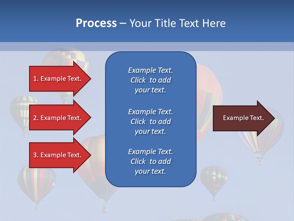 Ascend Hot Air Balloons Heat PowerPoint Template