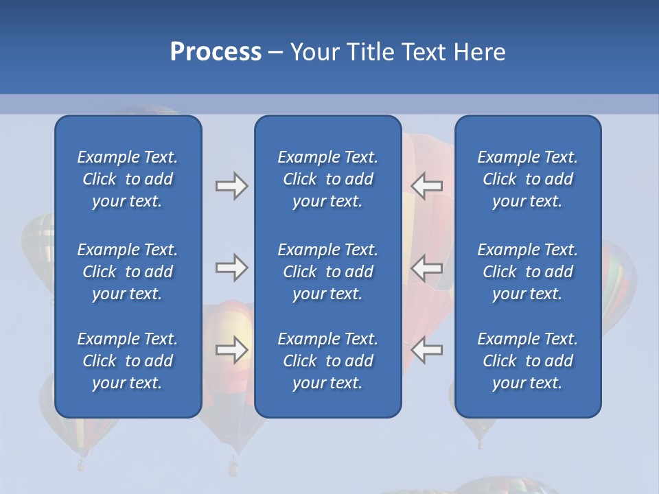 Ascend Hot Air Balloons Heat PowerPoint Template